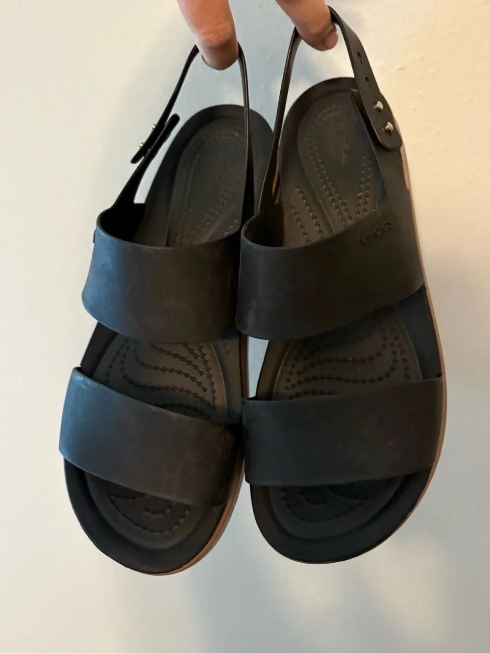 Crocs platform wedge size 8